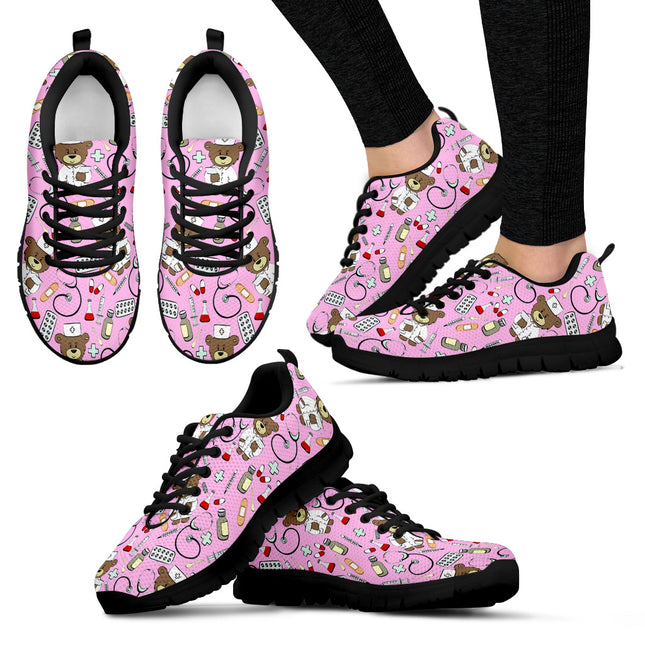 Bear Nurse Bubble Gum Women's Sneakers