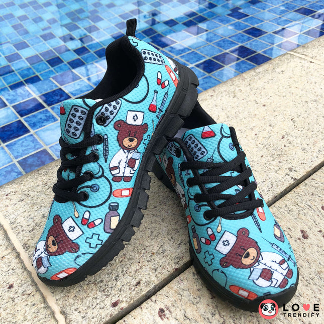 Bear Nurse Sneakers Light Blue