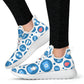 White Mesh Nurse Sneakers 3 With Blue-White Medical Icons