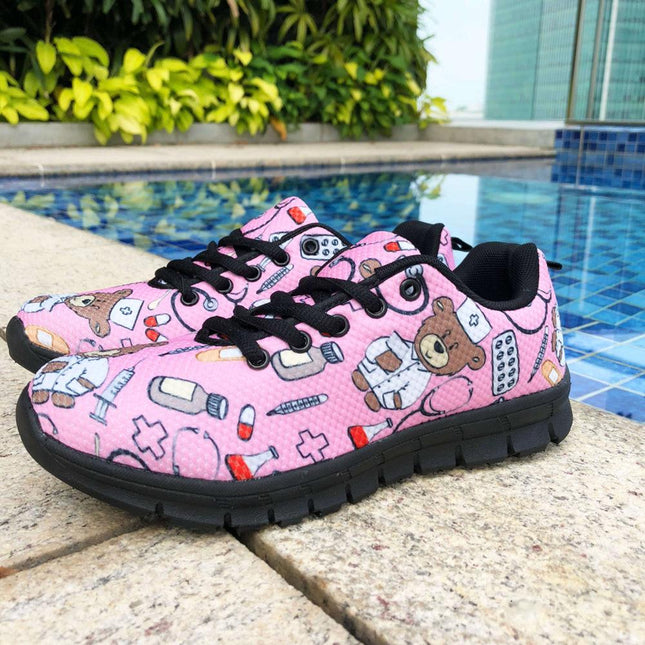 Bear Nurse Bubble Gum Women's Sneakers
