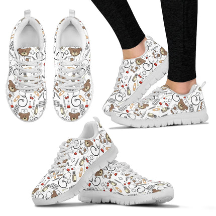 Bear Nurse Sneakers Wit
