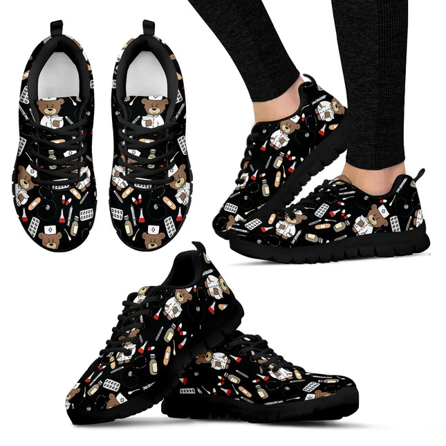Bear Nurse Sneakers Black