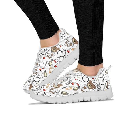 Bear Nurse Sneakers Wit