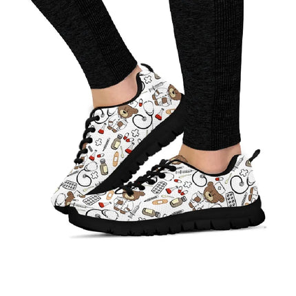 Bear Nurse Sneakers Wit