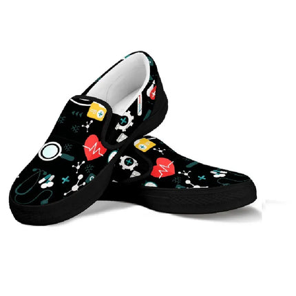 Sneakers Slip On Nere da Infermiera