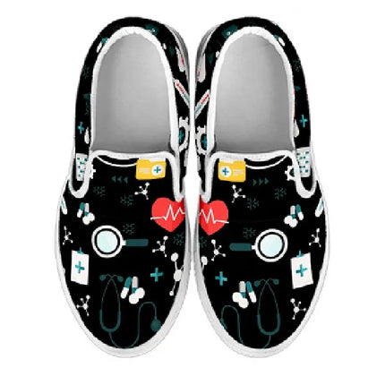 Sneakers Slip On Nere da Infermiera