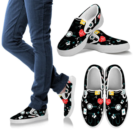 Sneakers Slip On Nere da Infermiera