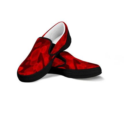 Rote Blutkörperchen-Krankenschwester Slip Ons Turnschuhe