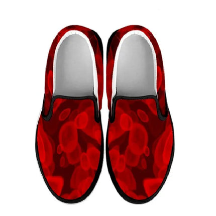 Rote Blutkörperchen-Krankenschwester Slip Ons Turnschuhe