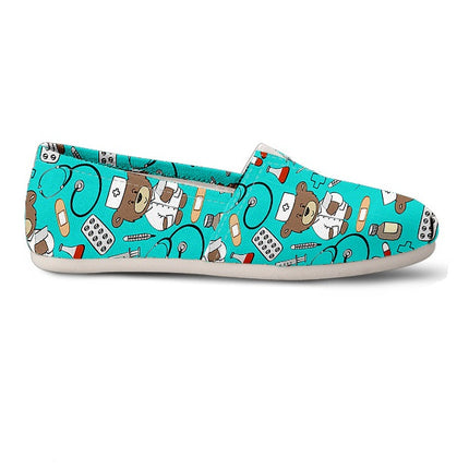 Zapatillas de lona azul bebé Friendly Bear
