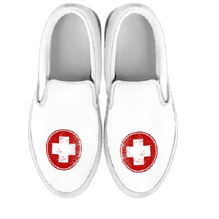 Medische Symbolen Slip-ons Verpleegstersneakers