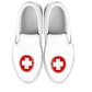 Baskets d'infirmière à enfiler avec symbole médical