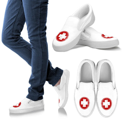 Medische Symbolen Slip-ons Verpleegstersneakers