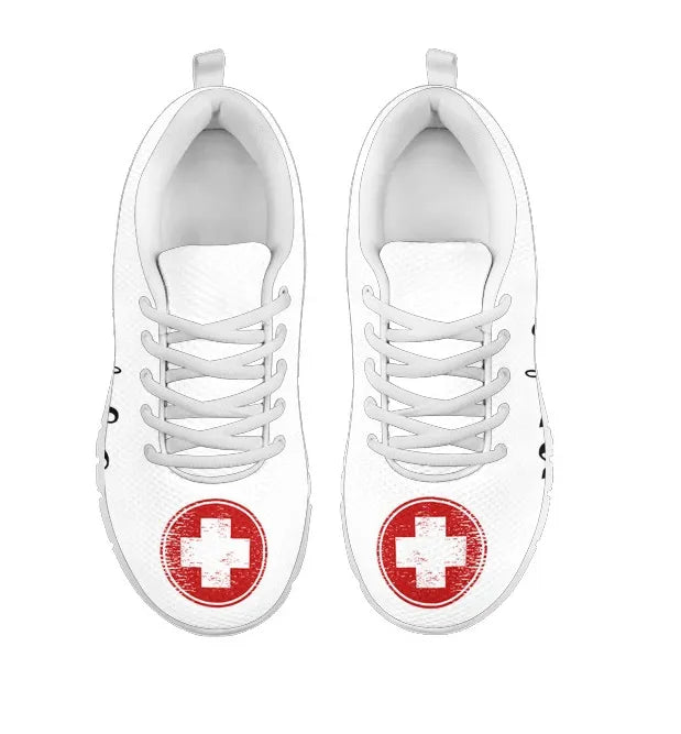Nurse-Medical Symbol Mesh Sneakers