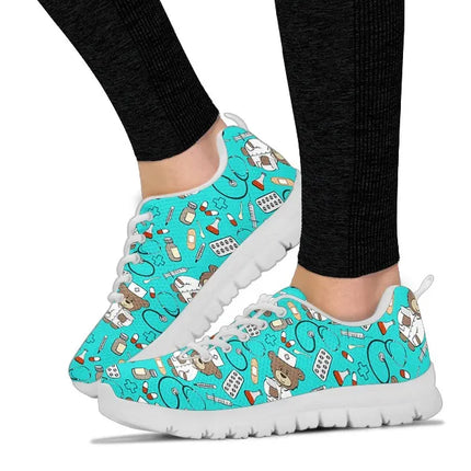 Hellblauer Nurse Bear Sneaker