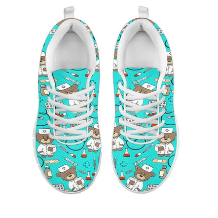Hellblauer Nurse Bear Sneaker