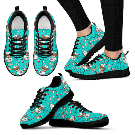 Hellblauer Nurse Bear Sneaker