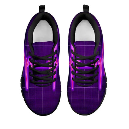 Baskets violettes Nurse Cardiogram