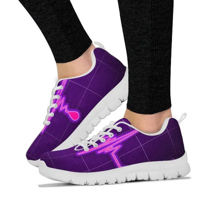 Baskets violettes Nurse Cardiogram