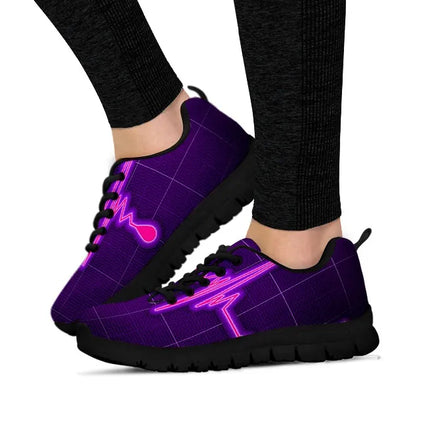 Baskets violettes Nurse Cardiogram