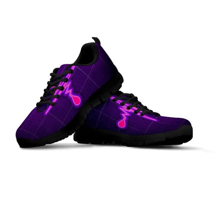 Baskets violettes Nurse Cardiogram