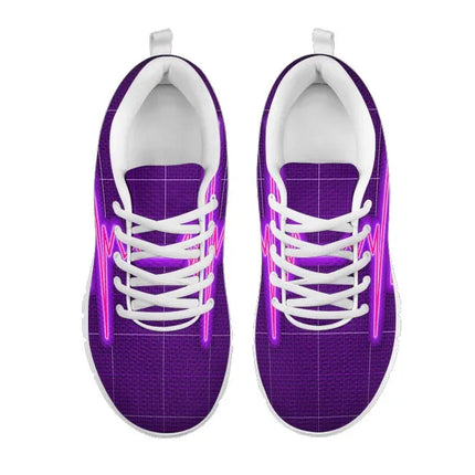 Baskets violettes Nurse Cardiogram