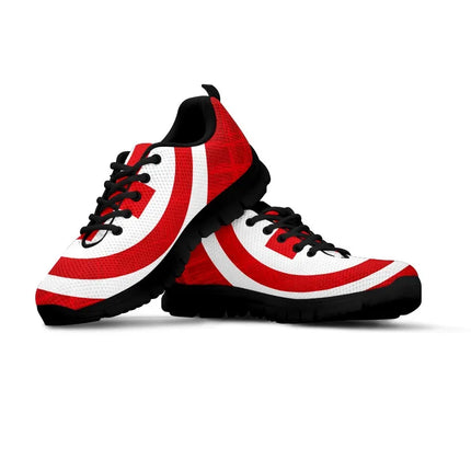 Dames Sneakers met Gedurfd Rood Kruis en Mesh
