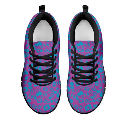 Sneakers Nurse Femme Violettes En Maille À Graphismes Médicaux