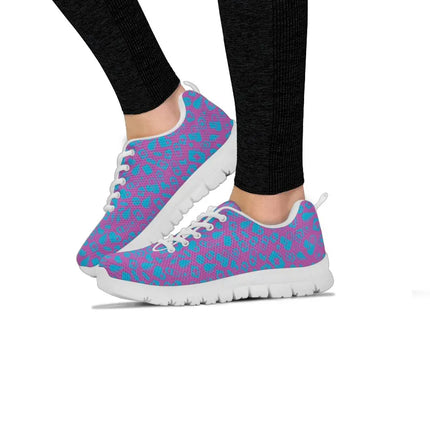 Sneakers Nurse Femme Violettes En Maille À Graphismes Médicaux