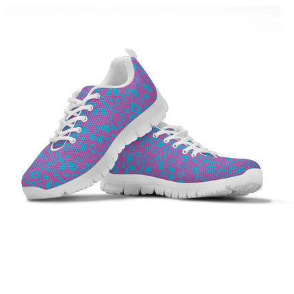 Sneakers Nurse Femme Violettes En Maille À Graphismes Médicaux
