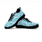 Women's Light Blue Mesh Nurse Sneakers With Medical Graphics