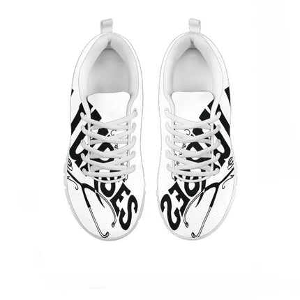 Sneakers bianche da donna con logo infermiera