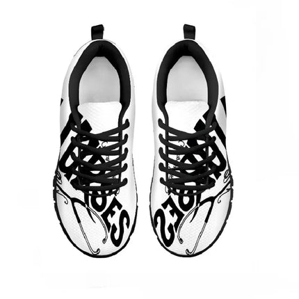 Sneakers bianche da donna con logo infermiera